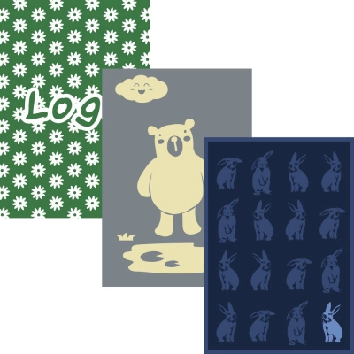 
                                            Custom-made Stereo Effect blanket, size M, made of half-wool.
                                            