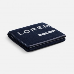 Custom Surpass towel with a colorful logo, large.