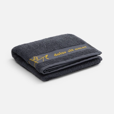 
                                                Custom Surpass towel with logo in border, medium
                                                