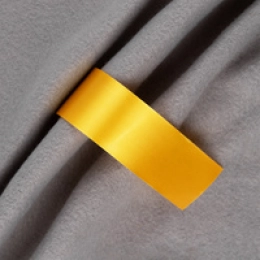Satin ribbon Satin 35 S, yellow, 20 cm.