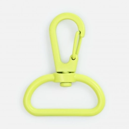 Застежка-карабин Snap Hook, L, желтый неон