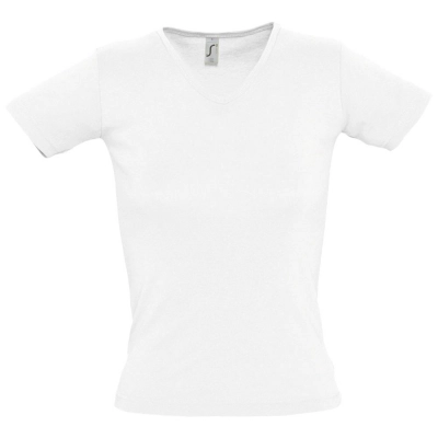
                                                Women's Lady 220 T-shirt with V-neck, white
                                                