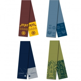 Scarf to order Tricksy Rand, M, half-wool