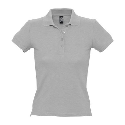 
                                                Women's polo shirt People 210, grey melange
                                                