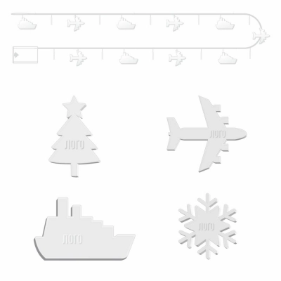 
                                                Custom AcryLED garland with individual figures
                                                