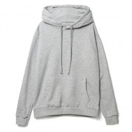 Unisex Tuloksa 280 grey melange hoodie.