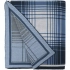 Duotone blanket, blue with white