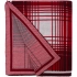 Duotone blanket, red with white