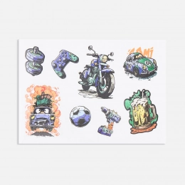 Стикерпак UV-DTF Thematic, 23 февраля