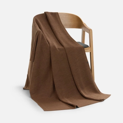 
                                                Voyage blanket in a brown case.
                                                