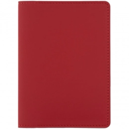 Passport cover Shall Simple, red