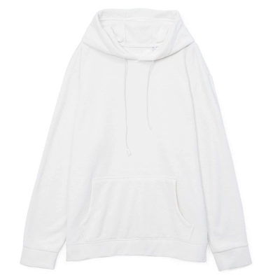 
                                                Unisex Prima Vista white hoodie.
                                                