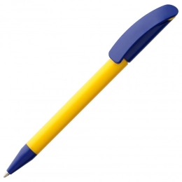 Ballpoint pen Prodir DS3 TPP Special, yellow with blue.