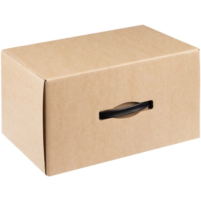 
                                            Коробка Matter High Light, крафт с черной ручкой
                                            