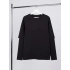 Oversized black Kosmos t-shirt with double sleeves.