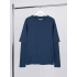 Oversized t-shirt with double sleeves Kosmos, dark blue.