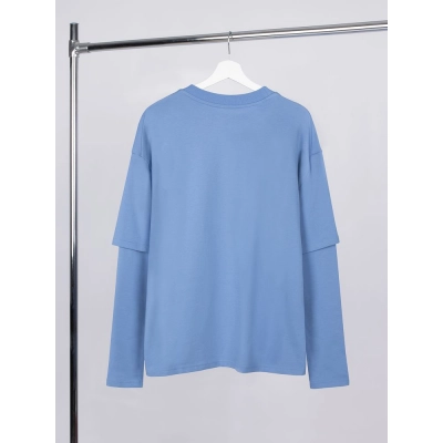 
                                                Oversized T-shirt with double sleeves Kosmos, blue.
                                                