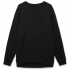 Oversized unisex Omnifit black sweatshirt.