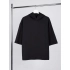 Unisex black Neofit hoodie oversize t-shirt.