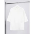 Neofit milk-white unisex oversized hoodie t-shirt.