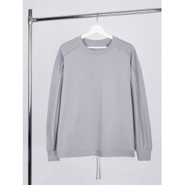 Unisex Vozduh light grey sweatshirt.