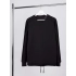 Unisex Vozduh black sweatshirt.