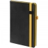Ton Black undated daily planner, black with yellow.