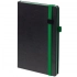 Ton Black daily planner, undated, black with green.
