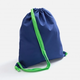 Backpack B3, blue with green straps.