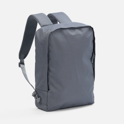 
                                                Backpack B2, grey with grey straps.
                                                