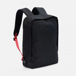 Backpack B2, black with red straps.
