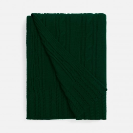 Плед Remitti, темно-зеленый (хвойный)