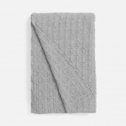 Braidera blanket, silver-grey melange.