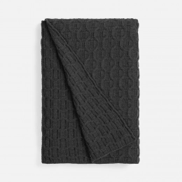 Braidera blanket, dark gray melange (asphalt)