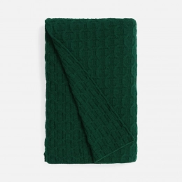 Braidera dark green (pine) blanket