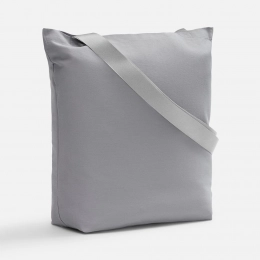 Шопер B5, серый с широкими серыми ручками