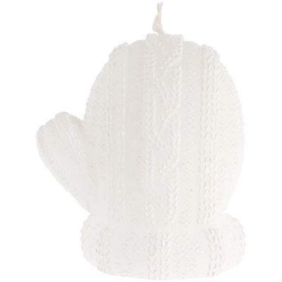 
                                            Свеча Kniteam, варежка, белая
                                            