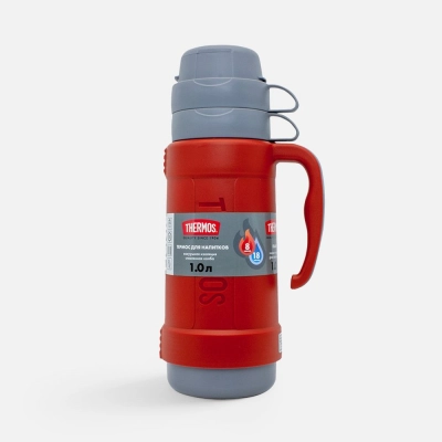 
                                                Thermos with a glass flask Picnic 1000, red.
                                                
