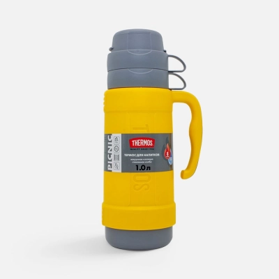 
                                                Thermos with a glass flask Picnic 1000, yellow.
                                                