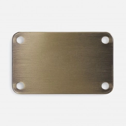 Metal sign Furo, bronze.