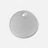 Metallic sign Alfa Circle, silver