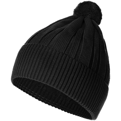
                                                Knit Beat black hat.
                                                