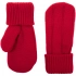 Knit Beat red mittens.