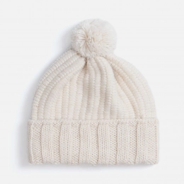 Frissonelle pearl-white hat.