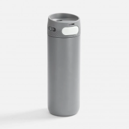 Термостакан X1 с цветной кнопкой, серый с белым