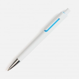 Ballpoint pen Dominanta, white with blue.