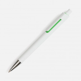 Ballpoint pen Dominanta, white with green.