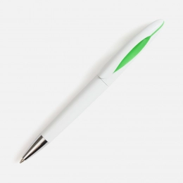 Ballpoint pen Nave, white with green.