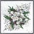 Silk scarf Delicate, calla