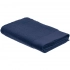 The Odelle towel is large and brightly blue.